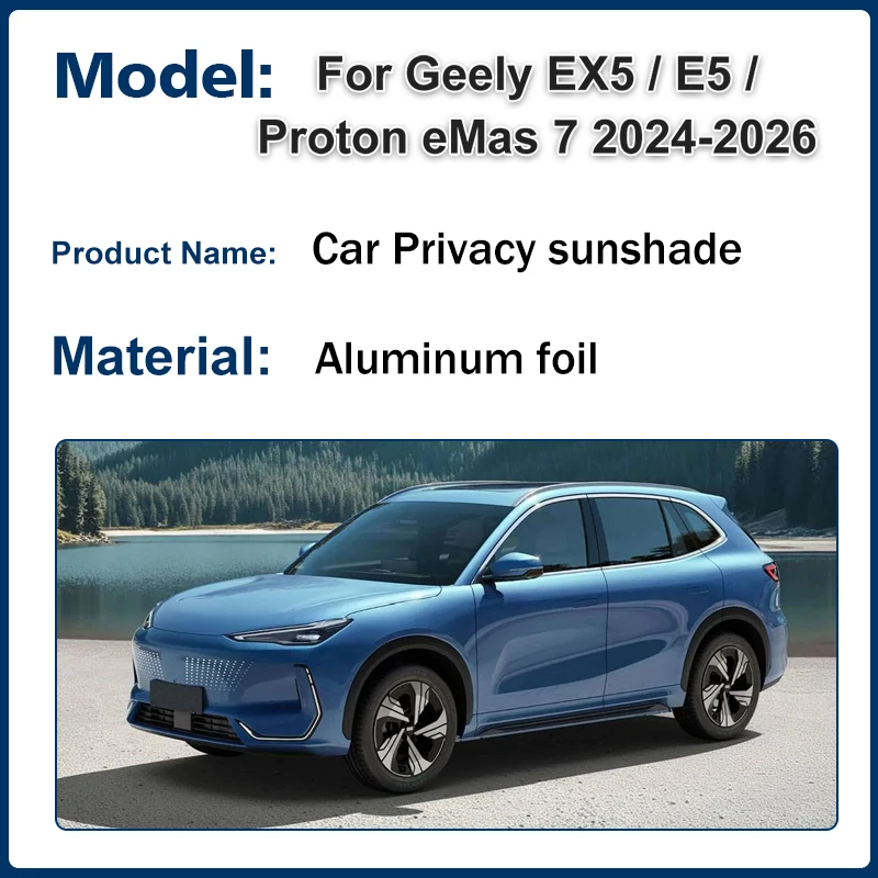 Car Sun Visor For Geely EX5 EM i Starray EM i Proton eMas 7 2025-2027 Sunshades Foldable Window Foldable Sun Shade Accessories