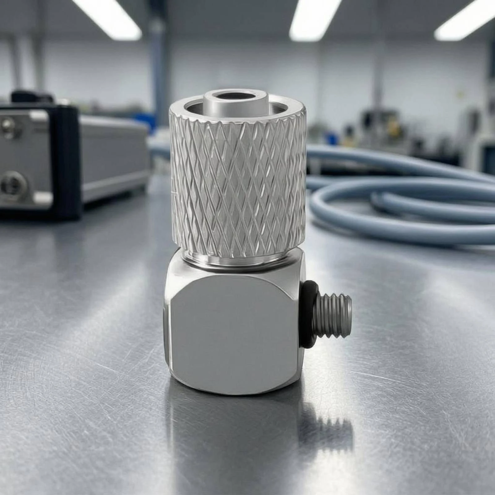 Picture 3: 200 Pieces Micro Pneumatic Elbow Fitting Compact Push-in Elbow Connector 90 Degree Air Line Fitting Corrosion Resistant