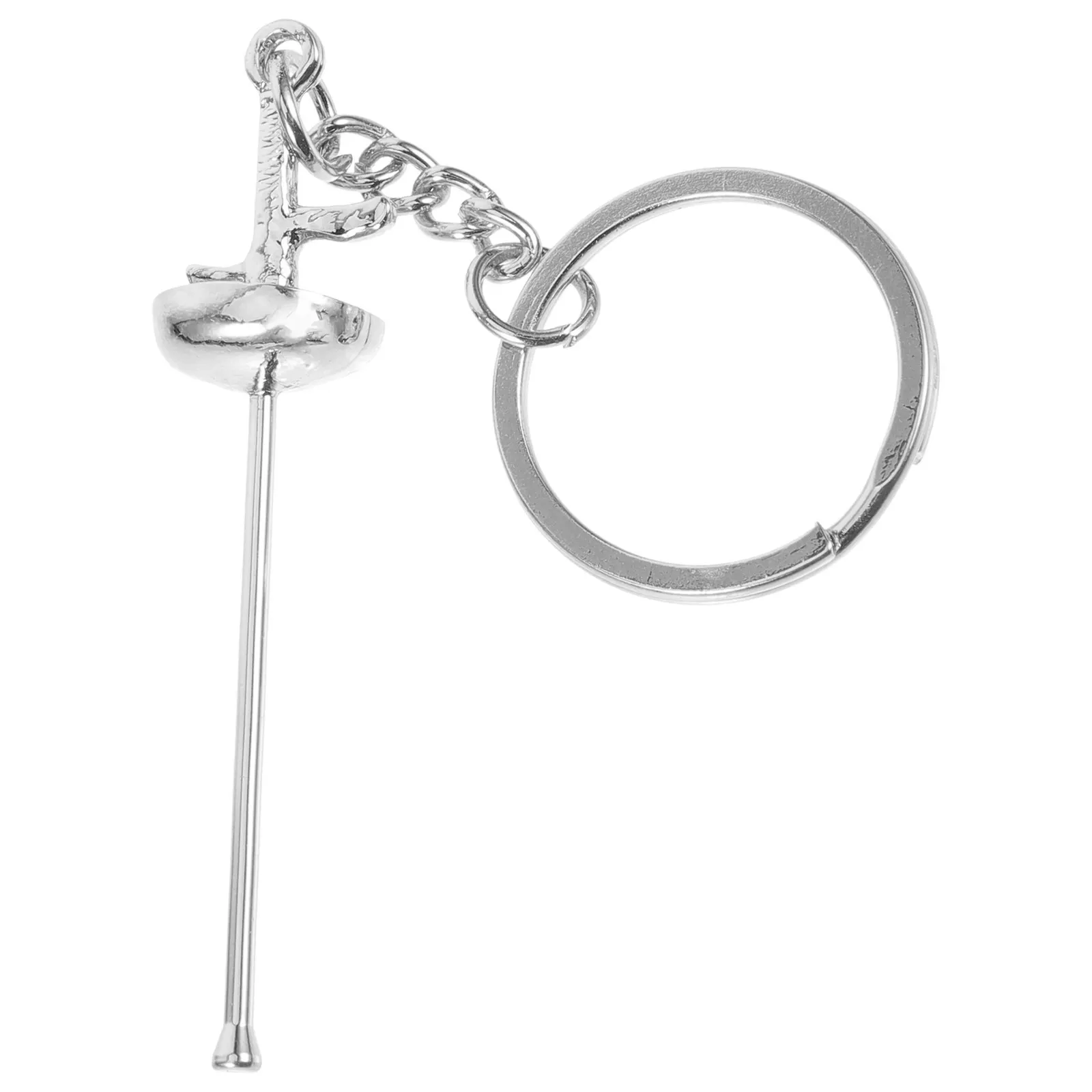 Fencing Keychain Pendant Fashion Metal Key Ring Bag Backpack Hanging Decoration Personalized Sports Key Chain Gift