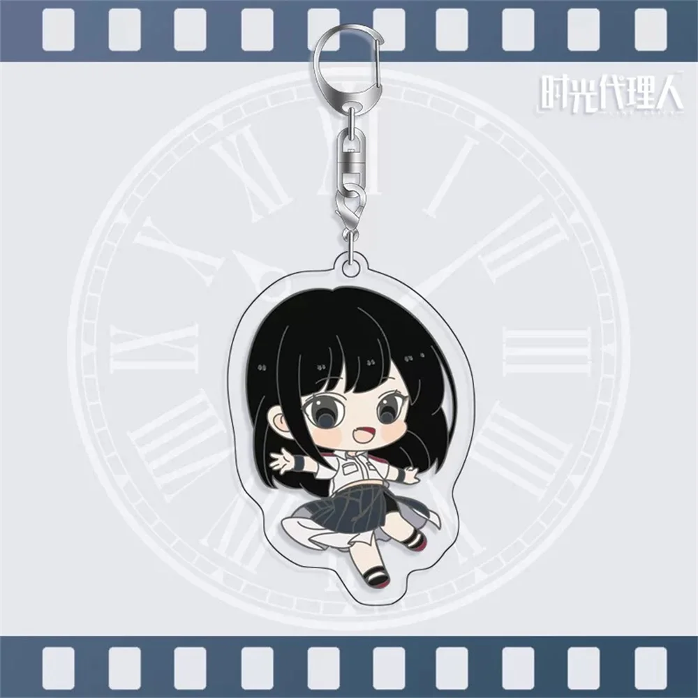 Anime Keychain hot Link Click Acrylic Key Chain Kawaii Bag Pendent Cheng Xiaoshi Lu Guang Cartoon Keyring Gift