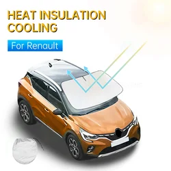 Car Sun shade Front Window Shade Cover Visor Windshield Sunshade For Renault Espace Arkana Captur Parasol Folding Interior