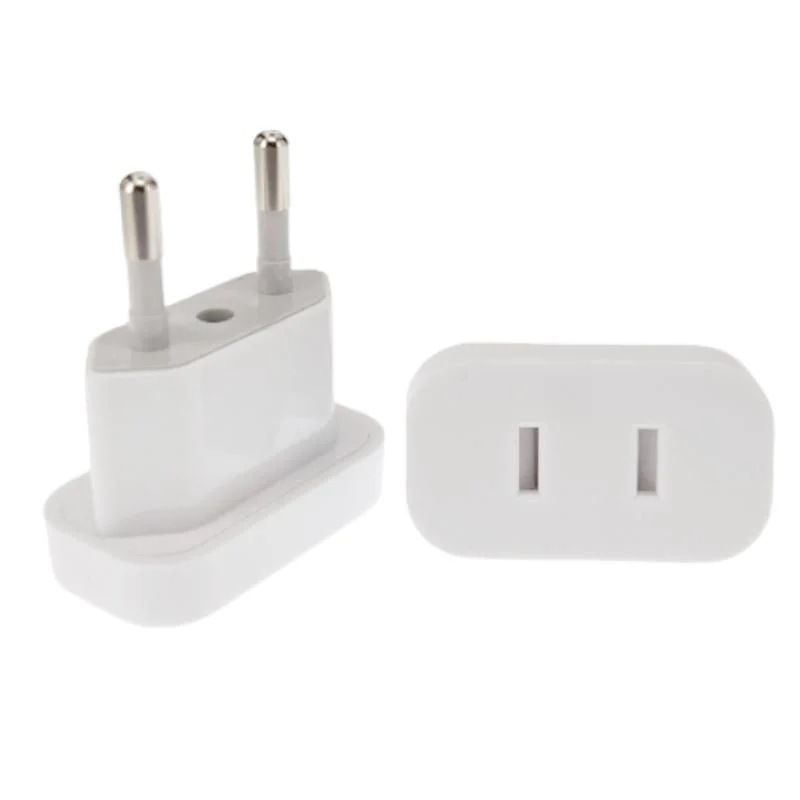 الاتحاد الأوروبي محول القابس الولايات المتحدة إلى الاتحاد الأوروبي اليورو كوريا فرنسا محول السفر CN الصين إلى الأوروبي Ruassia 2Pin محول التيار المتردد المقبس الكهربائي