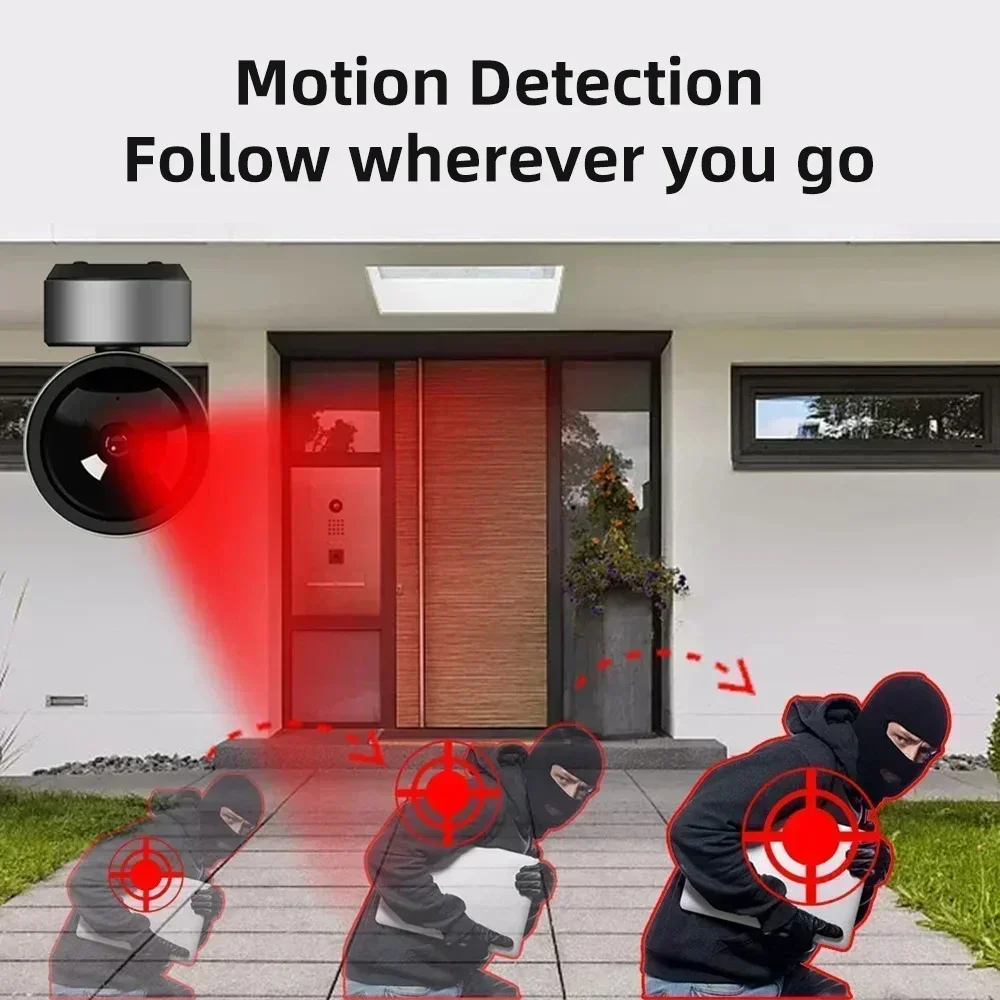 Securexpert 5MP HD ワイヤレス Wifi ビデオ監視 PTZ IP カメラ 360 °   家庭用回転ナイトビジョン2ウェイオーディオ自動追跡