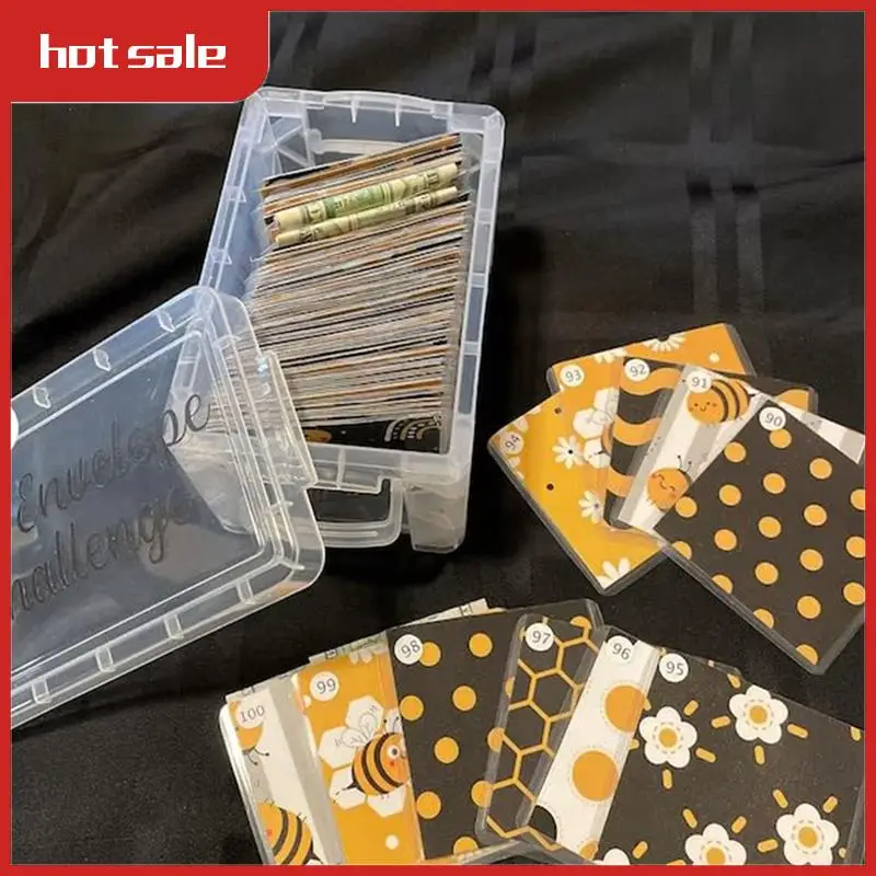 

100 шт., набор коробок для вызова на конверте, книга-планировщик бюджета для экономии денег для составления бюджета