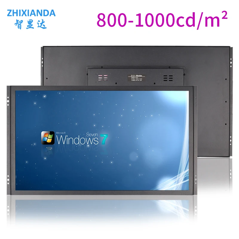 

ZHIXIANDA 21.5 Inch 1920x1080 Outdoor 1000 NITS Industrial Touch LCD Monitor VESA Panel Screen Display VGA DVI HDMI Interface