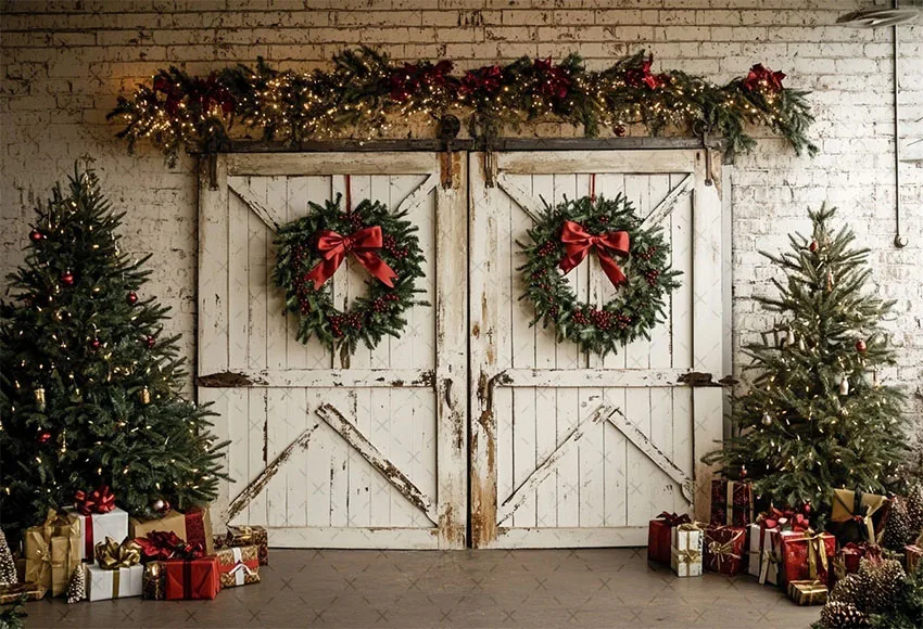 Фон для фотосъемки Mehofond, рождественский домашний камин, окно, подарок, рождественская елка, детский семейный портретный декор, фон для фотостудии