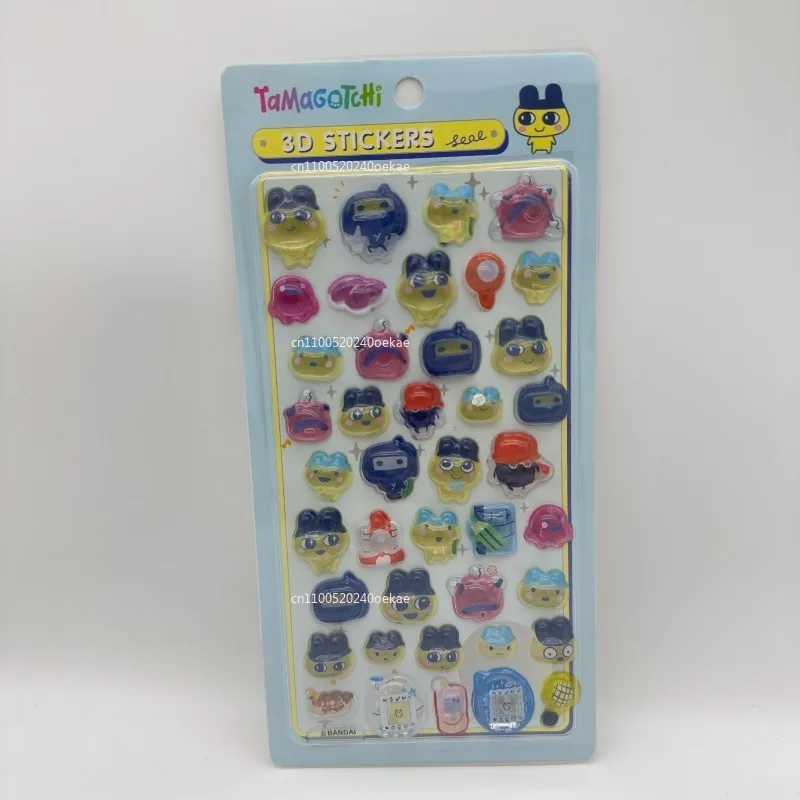 3D Stickers Cartoon Tamagotchi Creative Peripheral Phone Case Transparent Sticker Hand Account Material Friend Birthday Gift