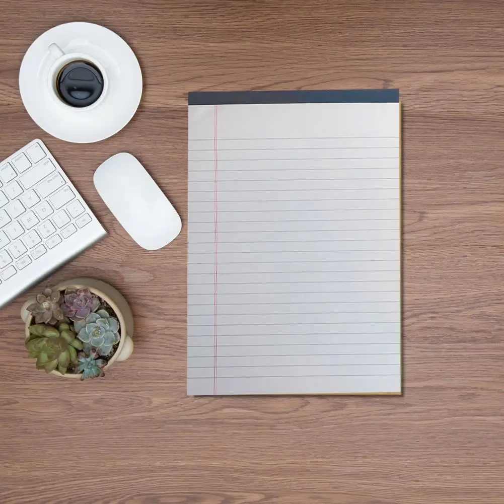 Almohadillas forradas compactas para estudiantes, juego de bloc de notas coloridas para oficina, escuela, toma de notas, 4 paquetes de almohadillas de papel forradas con dúplex