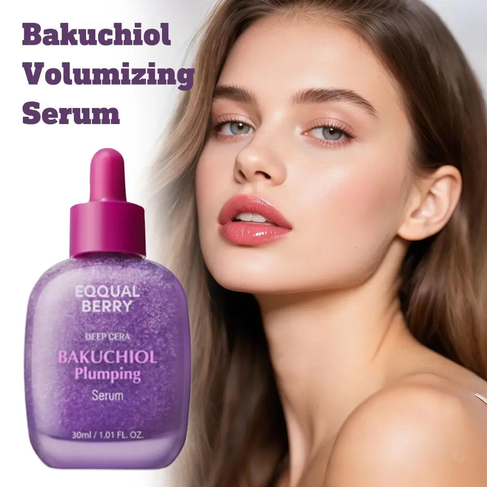 مصل EQQUALBERRY Bakuchiol Plumping للعناية العميقة 5000 جزء في المليون بديل الريتينول، مصل إضاءة الفيتامينات لتفتيح البشرة والعناية بالبشرة