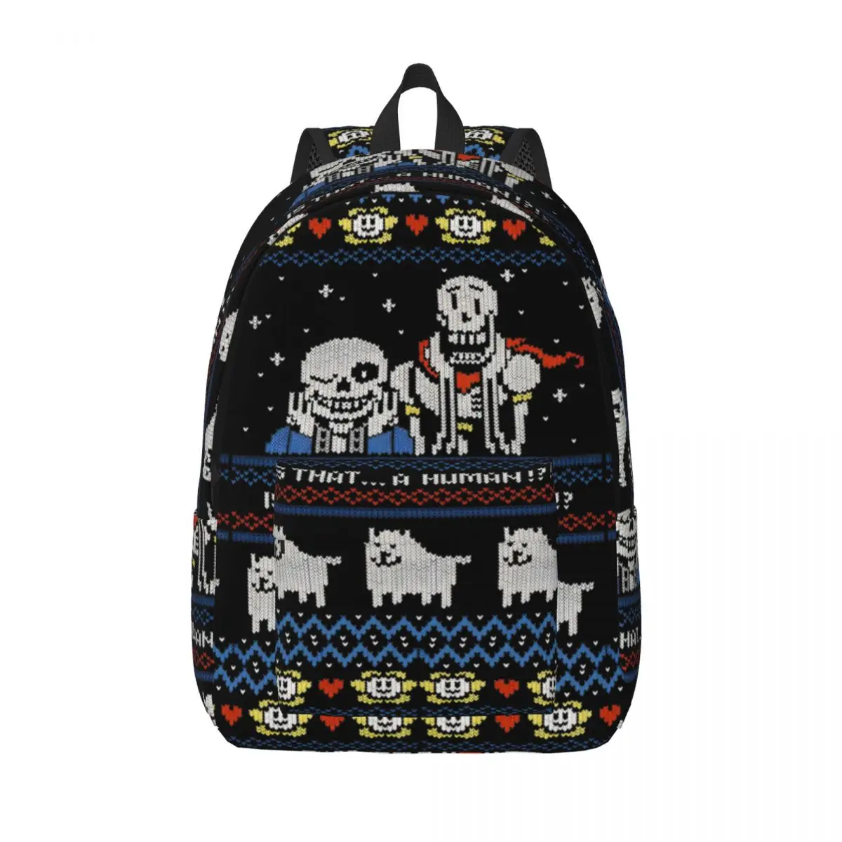 Undertale Knit for Teens Student School Book Bags Game Daypack Middle High College Hiking