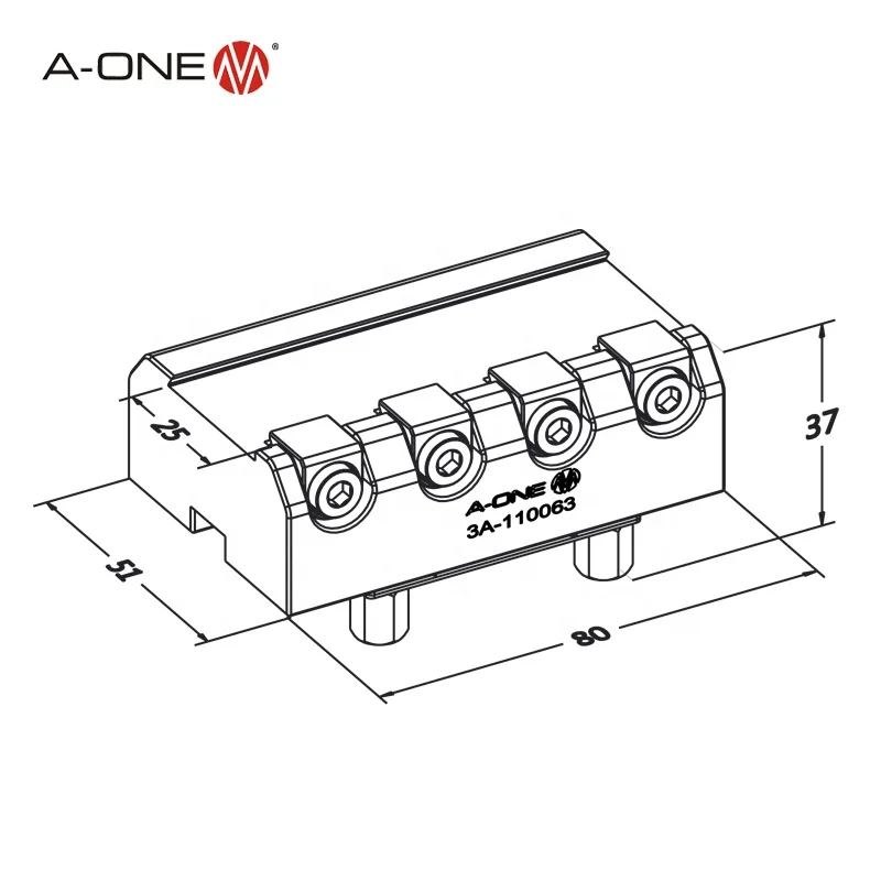 Precision machining fixture fixture 5 axis cnc machining fork tail collet for clamping 25mm workpiece 3A-110063