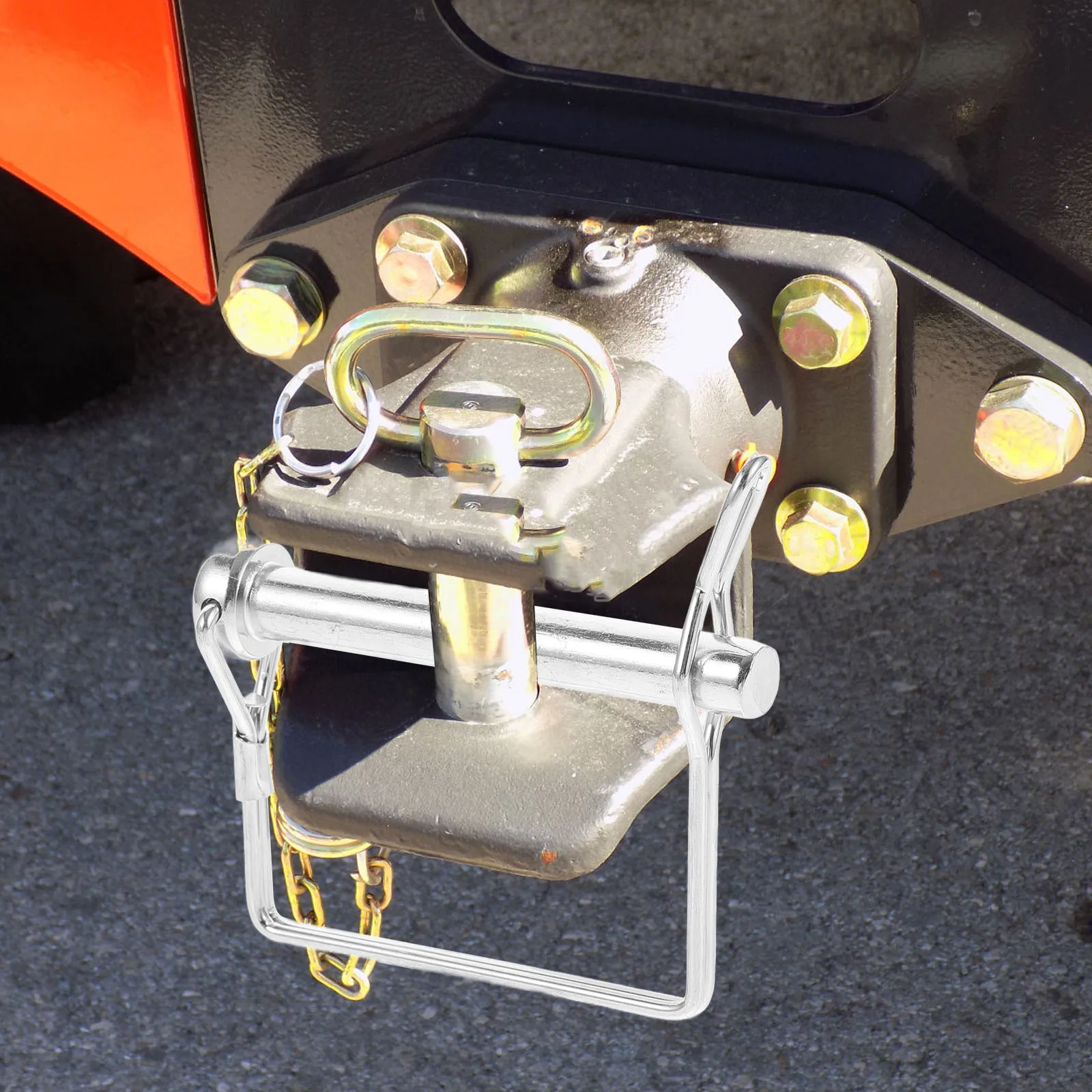 

Heavy Duty Safety Coupler Pins Wire Lock Pin Galvanized Iron Long Lasting Trailer Towing Secure Fastening Hitch Pin
