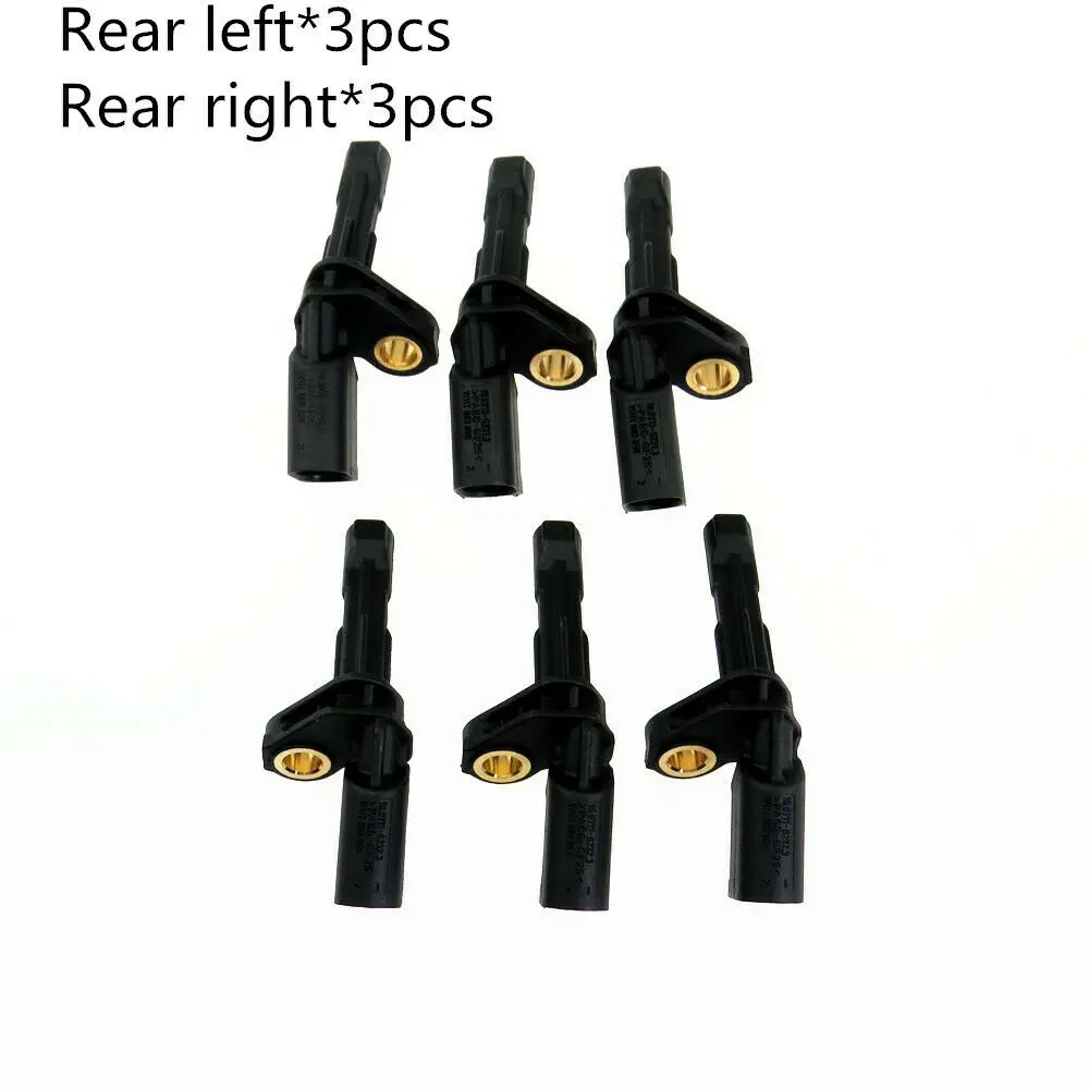 3 Pairs Rear Left Right FWD Wheel Speed ABS Sensor for VW Golf Passat Audi A3 TT Q3 Octavia Seat Toledo WHT003858 WHT 003 859