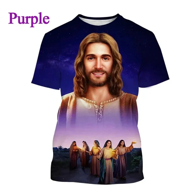 Jesus Love Every Christian Printed 3D T-shirt Summer Fashion Jesus Pattern Men\'s Women\'s Short Sleeve Casual Tshirt Ropa Hombre