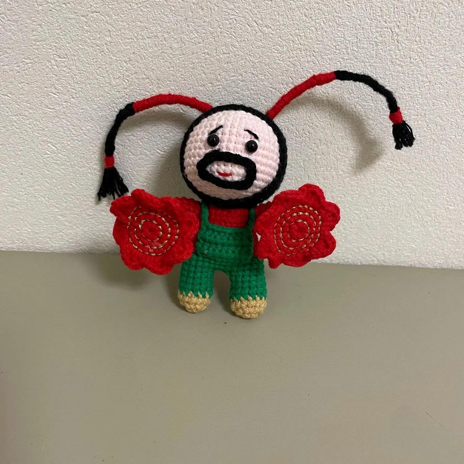 

Customized Handmade Crochet Handkerchief Girl Pendant Handcrafted Personalized Bag Accessory
