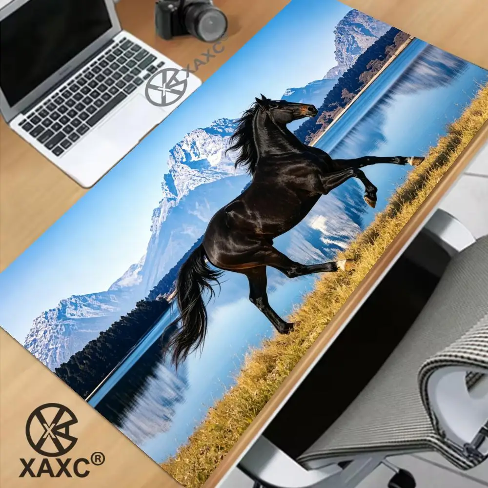 with this majestic horse design. Large, smooth surface, non-slip base for precision control. Perfect for gaming & office XAXC