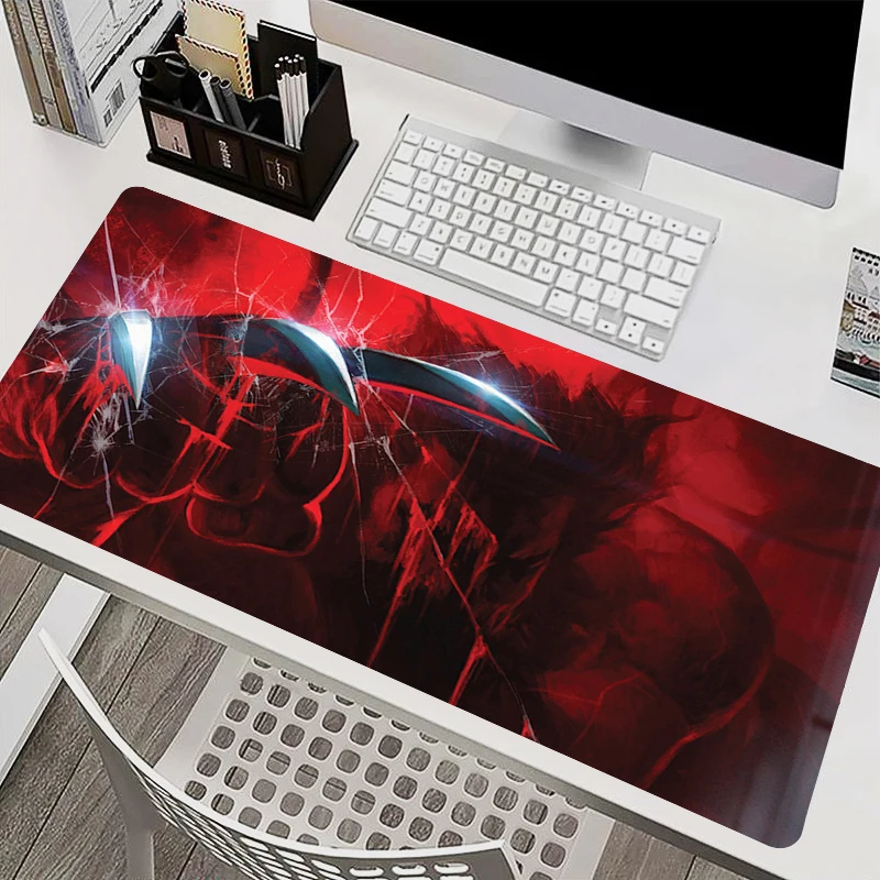 Marvel Wolverine Desktop Mouse Mat PC Anime Speed Extend Keyboard Mouse Pad Laptop Gaming Accessories Mousepad Table Mat Carpet