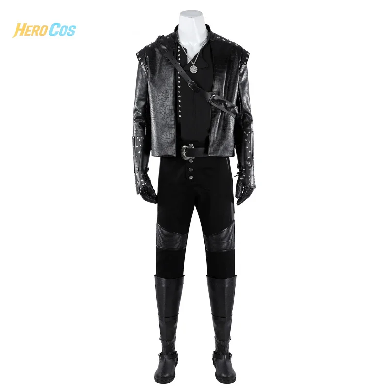 Witcher 5Geralt van Rivia Cosplay Kostuum Volledige Set Uniform Jas Props Accessoires Vrouwen Halloween Carnaval Party HERO Cos