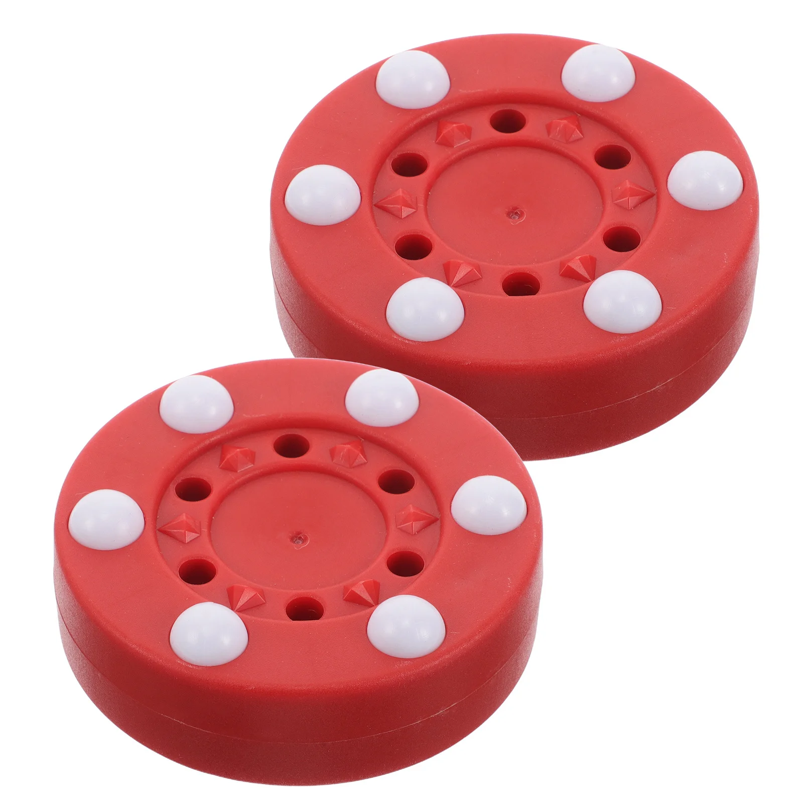 2 шт. хоккейные шайбы для реалистичной имитации льда - сверхмощные напольные шайбы для уличной встроенной уличной практики и навыков