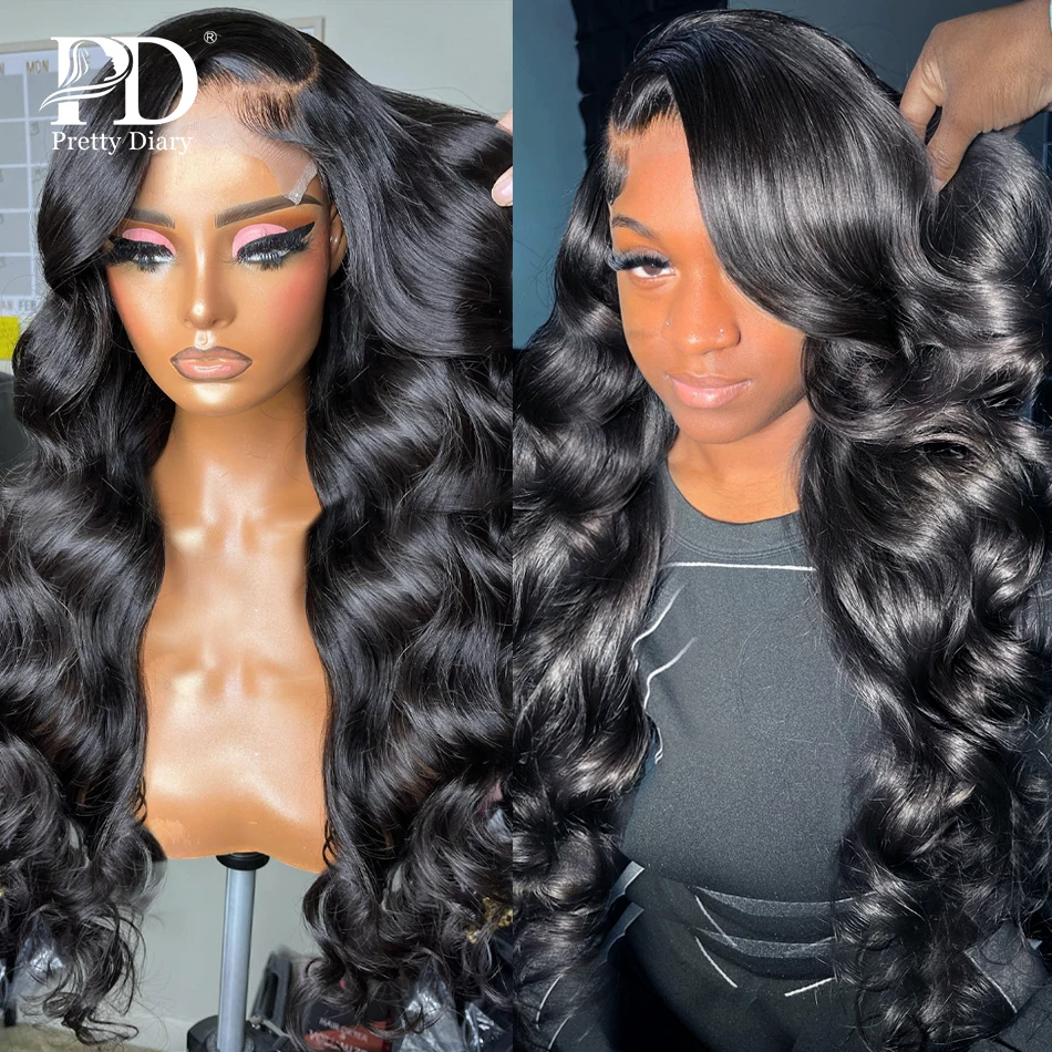 30 34 Inch Glueless Closure Wig Brazilian 220% Body Wave 13x6 Lace Front Wig 13x4 HD Lace Frontal Wigs Human Hair For Women