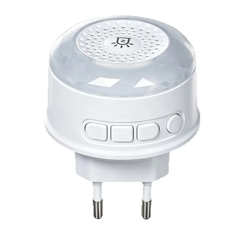B63B-Tuya Zigbee Smart Alarm 105Db Sound And Light Alarm Sensor 32 Voice Prompts App Control For Home Security EU Plug