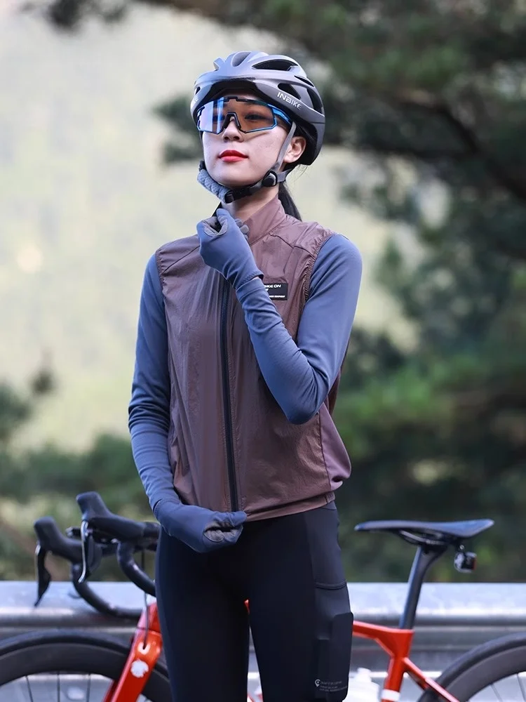 

Women's Cycling Vest INBIKE Breathable Windproof with ket Autumn Winter Cycling Clothing Motorcycle Riding Gear Bike Riding