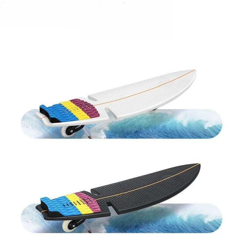 2wheeled Land Surfboard Youth Dragon Waveboard Integrated Molding Silent Universal Wheel Simple Easy To Learn Beginners