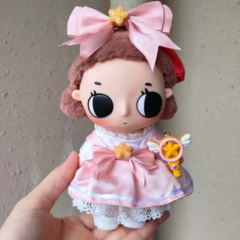

For 15-17cm Nyota Doll Kawaii Sakura Princess Skirt Dresss for Ropa 15/17cm Labubu Dolls Skirt Doll Clothes Clothing