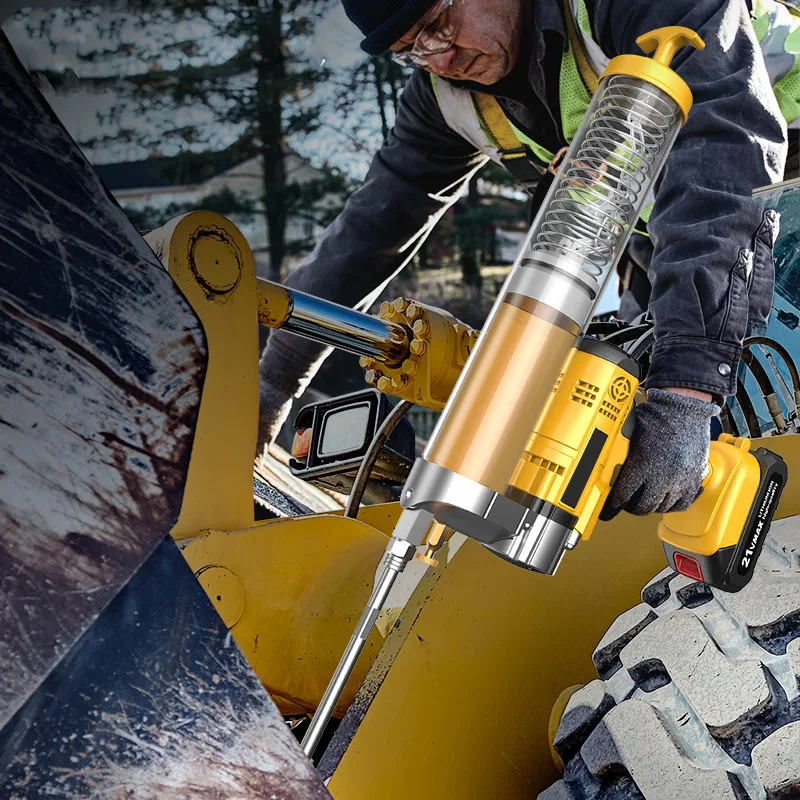 

Electric Grease Gun Rechargeable Oil Injector Special Hardware Tools For Excavator Electric Grease Gun