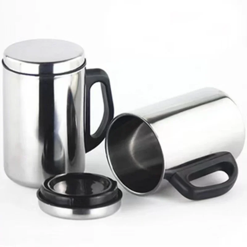 350/500ml Stainless Steel Thermal Cup with Lid Insulation Thermo Milk Cups Office Water Mugs For Travel Camping Vacuum Flask