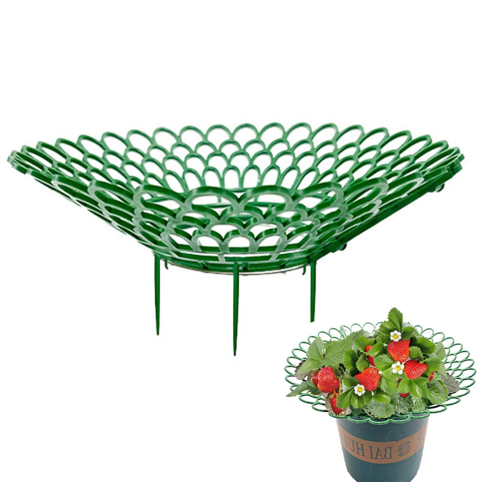 5/10PCS Strawberry Supports Balcony Planting Rack Keeping Plant Vegetable Growing Rack With 3 Sturdy Support Feet Garden Tools