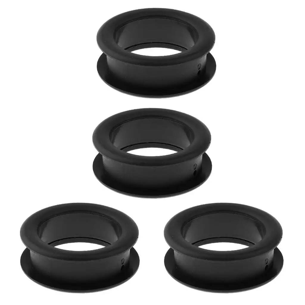 Foosball Ball Entry Hole (34mm) for Kids Mini Table Football, Set of 4, Black