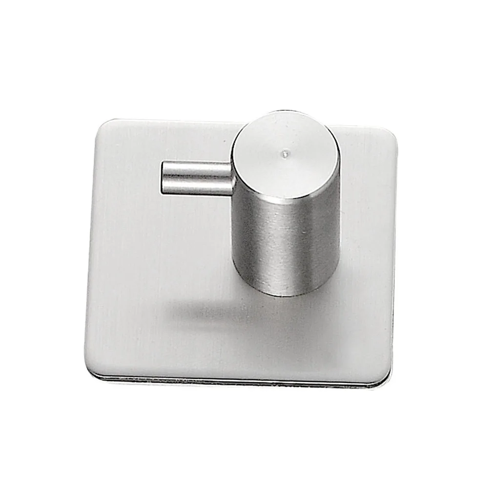 

5 шт. прочные самоклеящиеся одинарные крючки вешалка из нержавеющей стали настенная полка для кухни и ванной комнаты