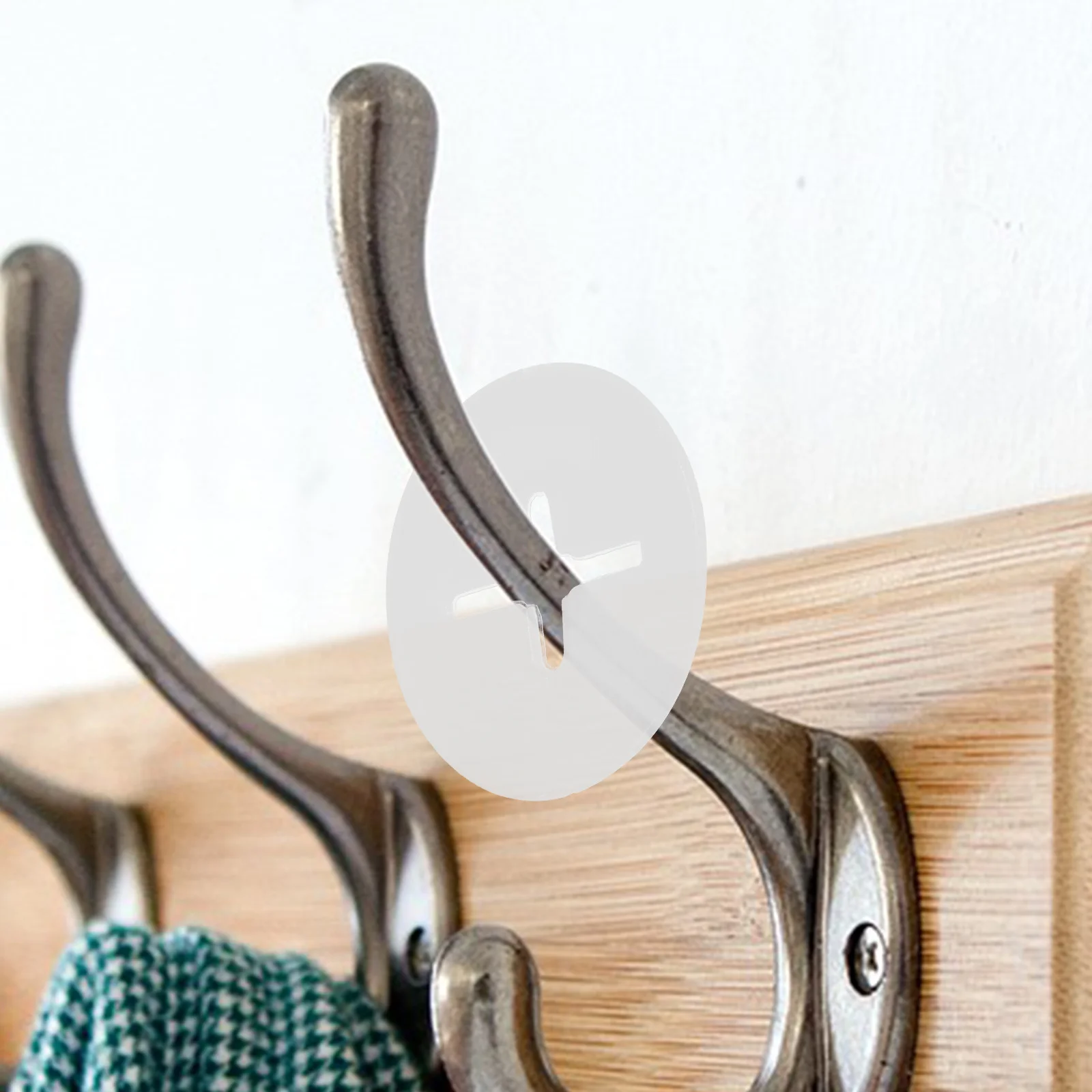 100 قطعة الوتد هوك سدادة البلاستيك المضادة للانزلاق مقاطع أقفال واضحة ل Pegboard السنانير التجزئة عرض الرف المنظم اكسسوارات #4