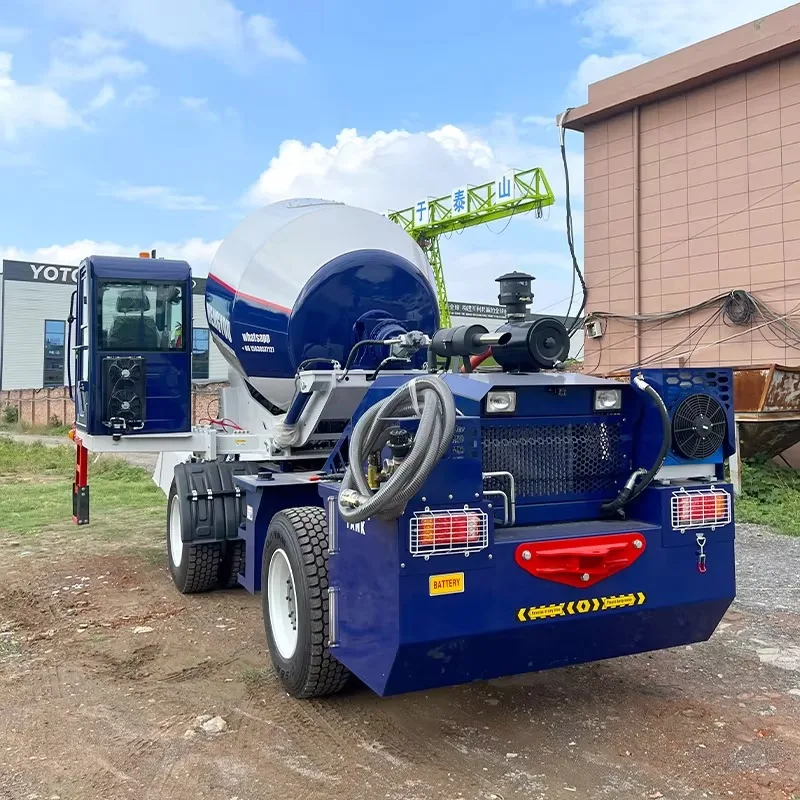 Howo Brand 6x4 Self-Loading Cement Sand Mixer Truck Small Track Concrete Mixer New Conditions Engine Pump Core Components
