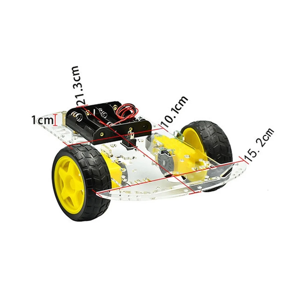 DIY Intelligent Tracing Robot Car Chassis Frame Module KIT with Motor Tire Battery Case