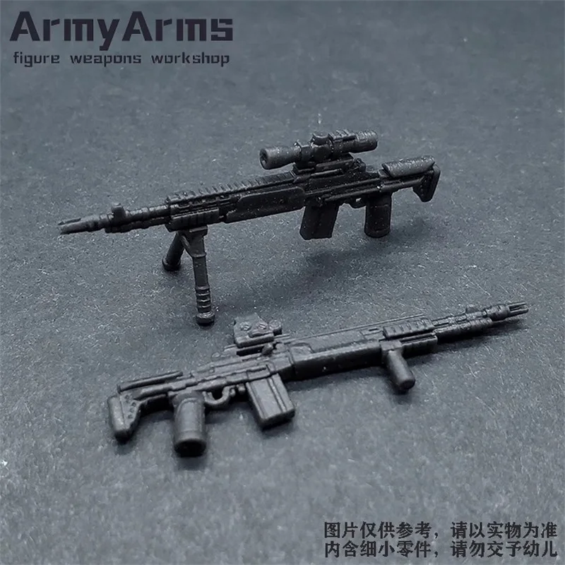 ArmyArms 1/50 Schaal Soldaat 5CM MK14 EBR Geweer Wapen Kan Niet Lancering Plastic Model Speelgoed Voor Action Figure pop Lichaam Op Voorraad
