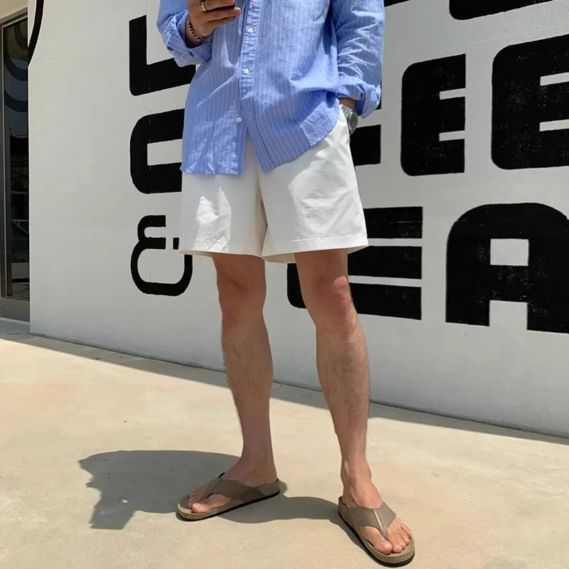 

Повседневные мужские летние тонкие пляжные брюки Hong Kong Sle, свободные прямые дышащие легкие брюки-карго