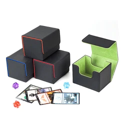 Card Box Storage Box Flipped Side Insert Wisdom Card Game King Pok É Mon PTCG Pirate Board Game Card Set Leather