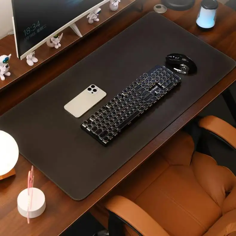30×60cm PU Leather Desk Mat, Waterproof Heat Resistant Scratch Proof Desktop Protector