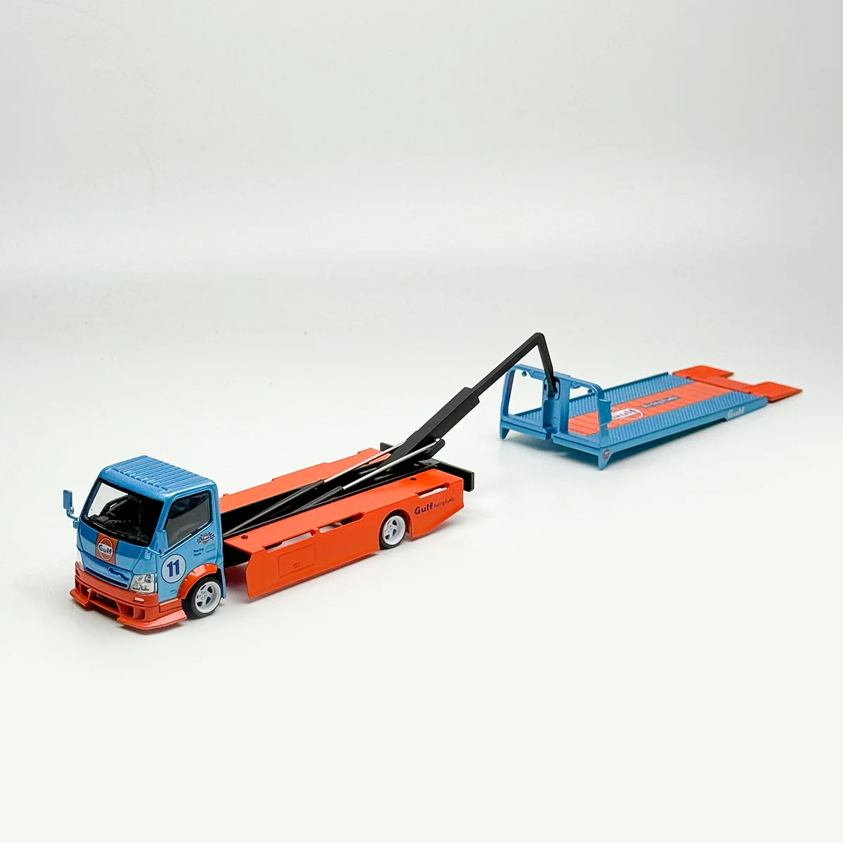 

MicroTurbo MT 1:64 GULF modified Custom Tow Truck Collection die cast alloy car model decoration gift