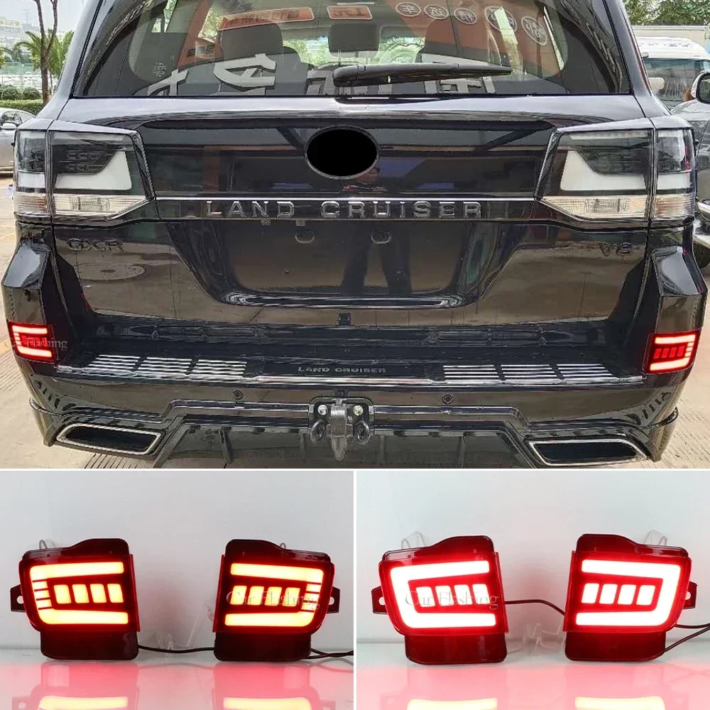 

New！ Rear Back Tail LED Bumper Brake Stop Running Light Fog Lights For Toyota Land Cruiser 200 FJ200 LC200 2016 2017 2018 2019 2