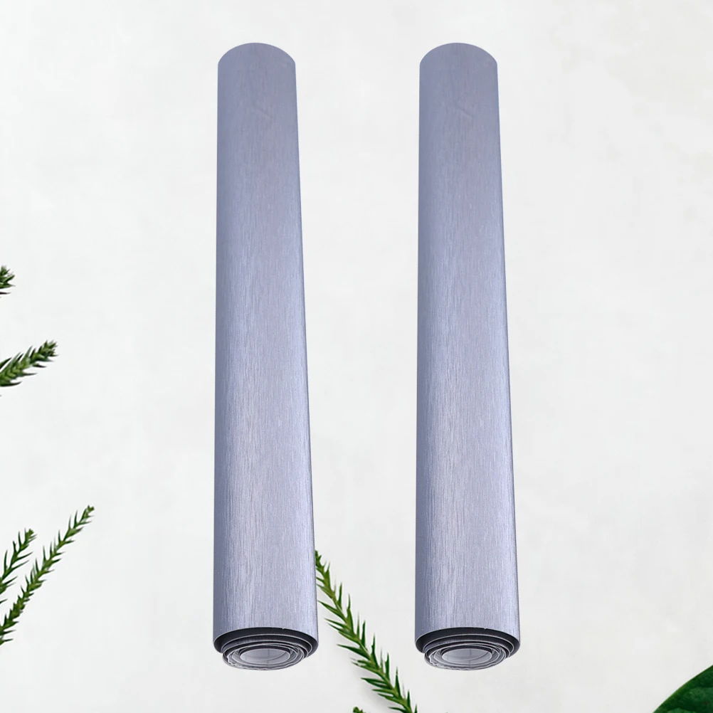 

2 Sheets Car Decals Durable PVC Film Brushed Texture Waterproof Non Fading For Car Motorcycle Phone Laptop Furniture Window