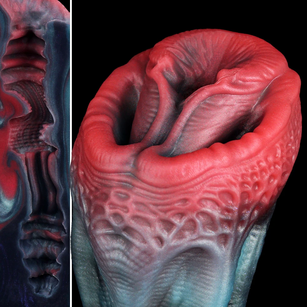 GEEBA Alien Fantasy Ultra-Soft Silicone Male Masturbator Pocket Pussy Manual Sex Toys for Men Fantasy Creature Adult18+ Onahole