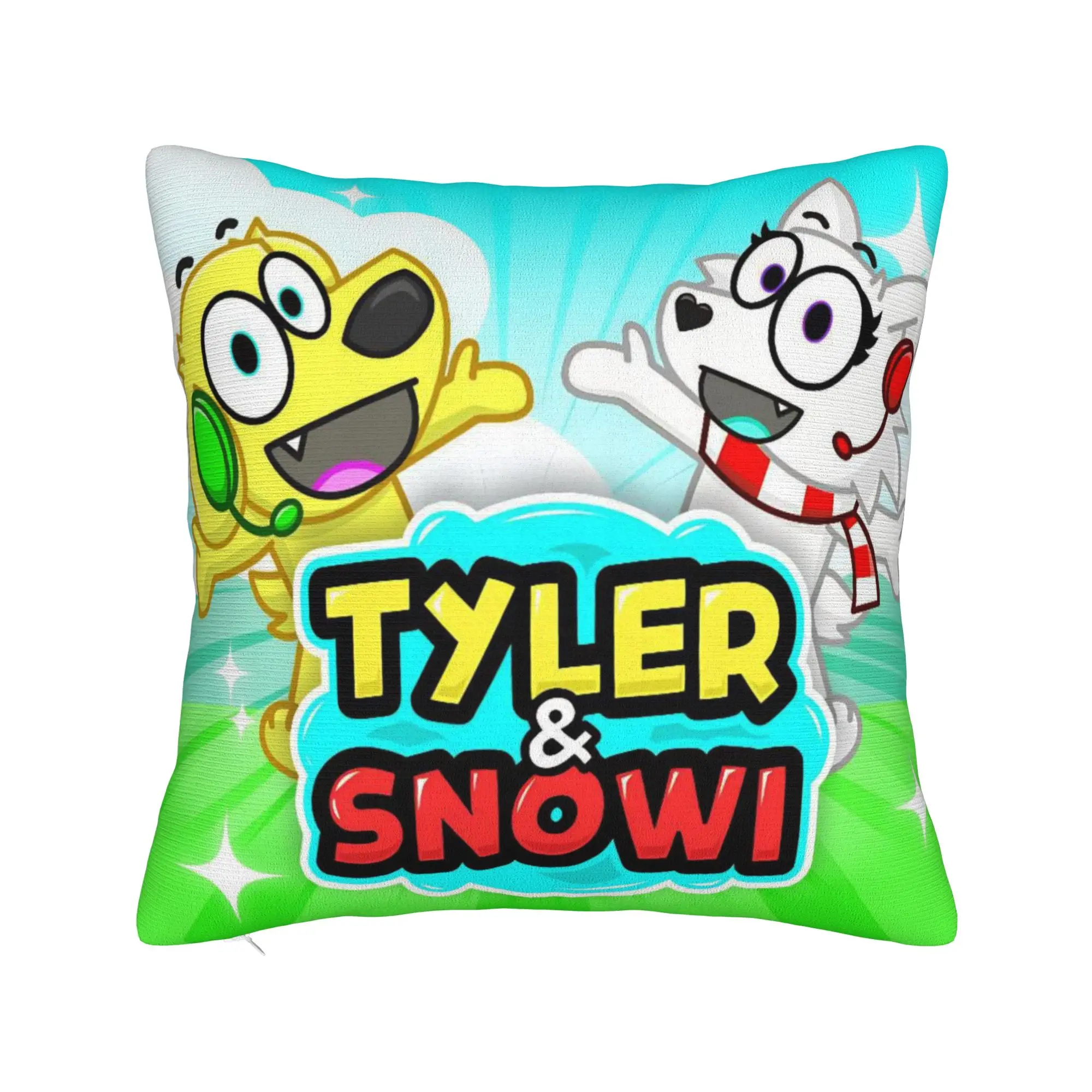 Tylers And Snowi Gaming Pillowcases Product Soft Cushion Cover Decor  Throw Pillow Case Cover Home Multi-Size