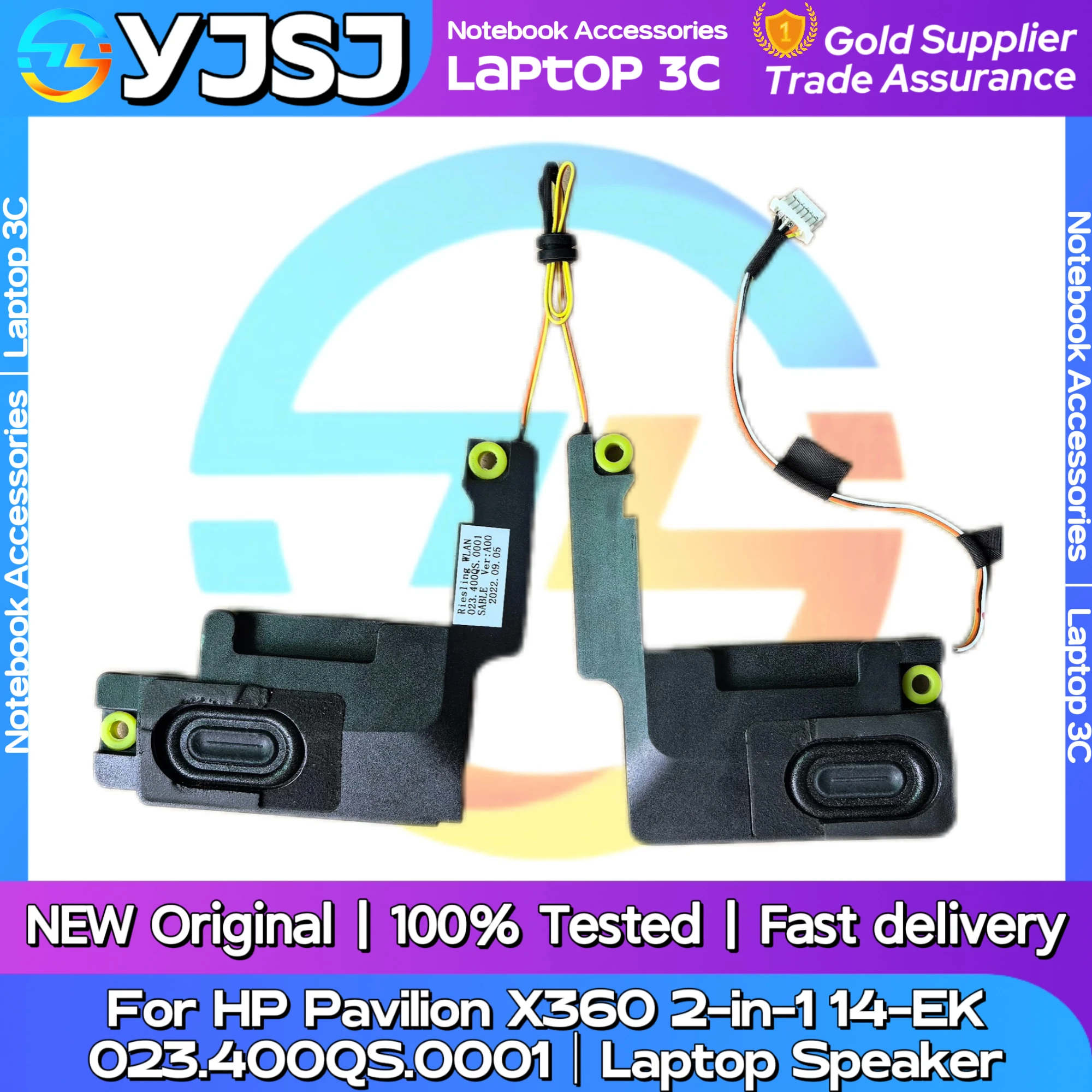 

New Original Laptop Notebook Audio Speaker For HP Pavilion X360 14-EK 2-in-1 built-in speaker horn audio 023.400QS.0001