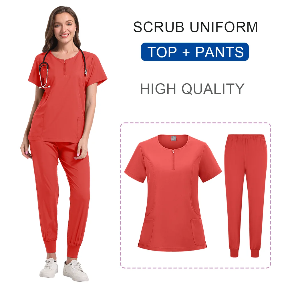 Uniformi mediche Tuta clinica Donna Adulta Uniforme scolastica per la cura della pelle Forniture Taglie forti Scrub Bianco Filipina Infermiera Outfit