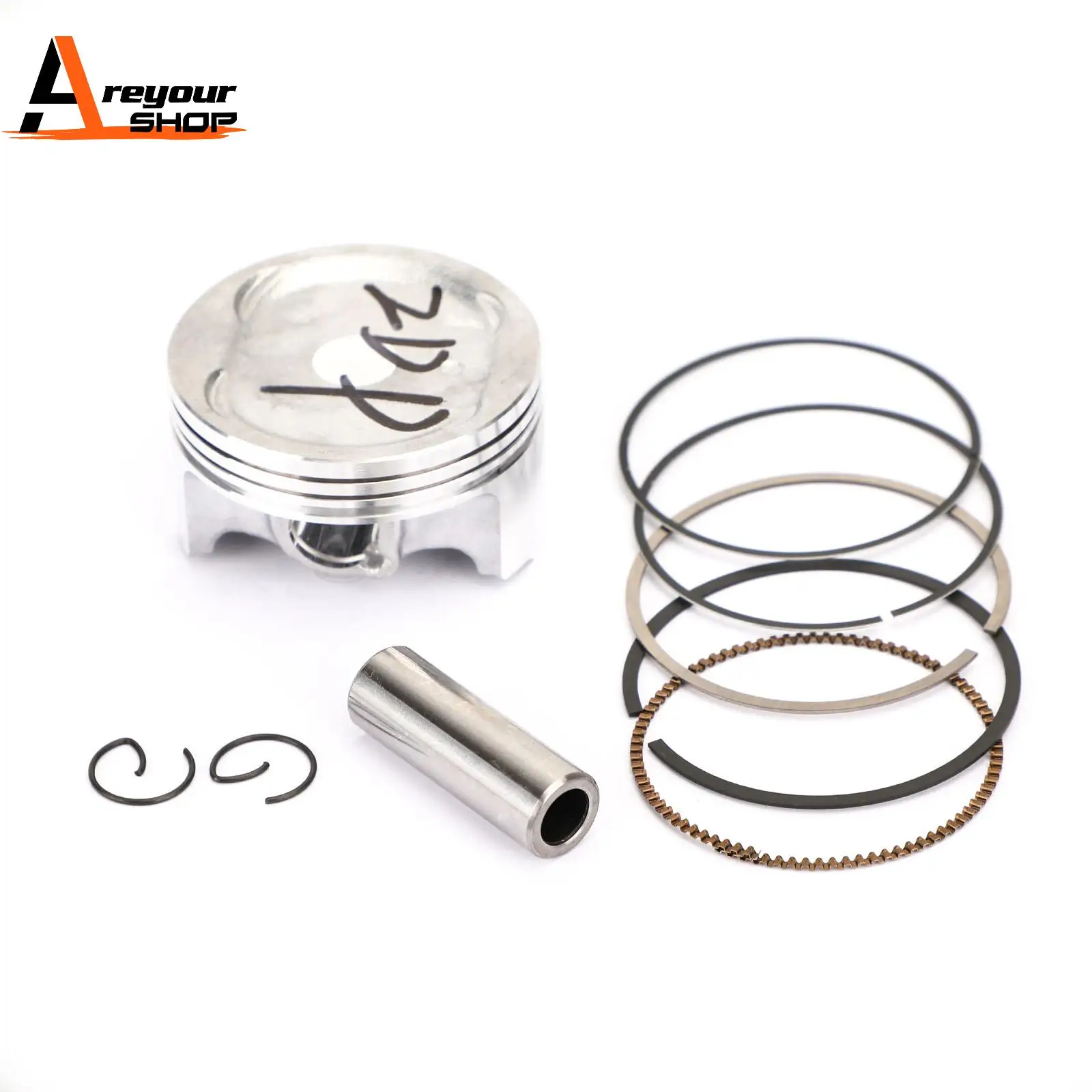 Поршневой комплект стандартного диаметра 57,00 мм, подходит для Yamaha YZF R15 R-15 FZ150 2011 2012 2013 2014 2016 2018