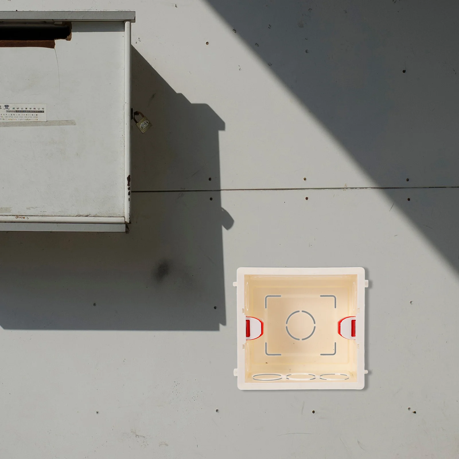 3pcs Pvc Electrical Junction Box For Wall Socket Hidden Installation Deep Outlet Enclosure Drywall Mount Switch Box For Home