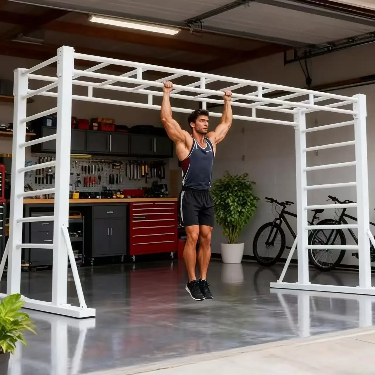 DSA free fixed climbing frame adult horizontal bar fitness ladder comprehensive physical training kindergarten family indoor